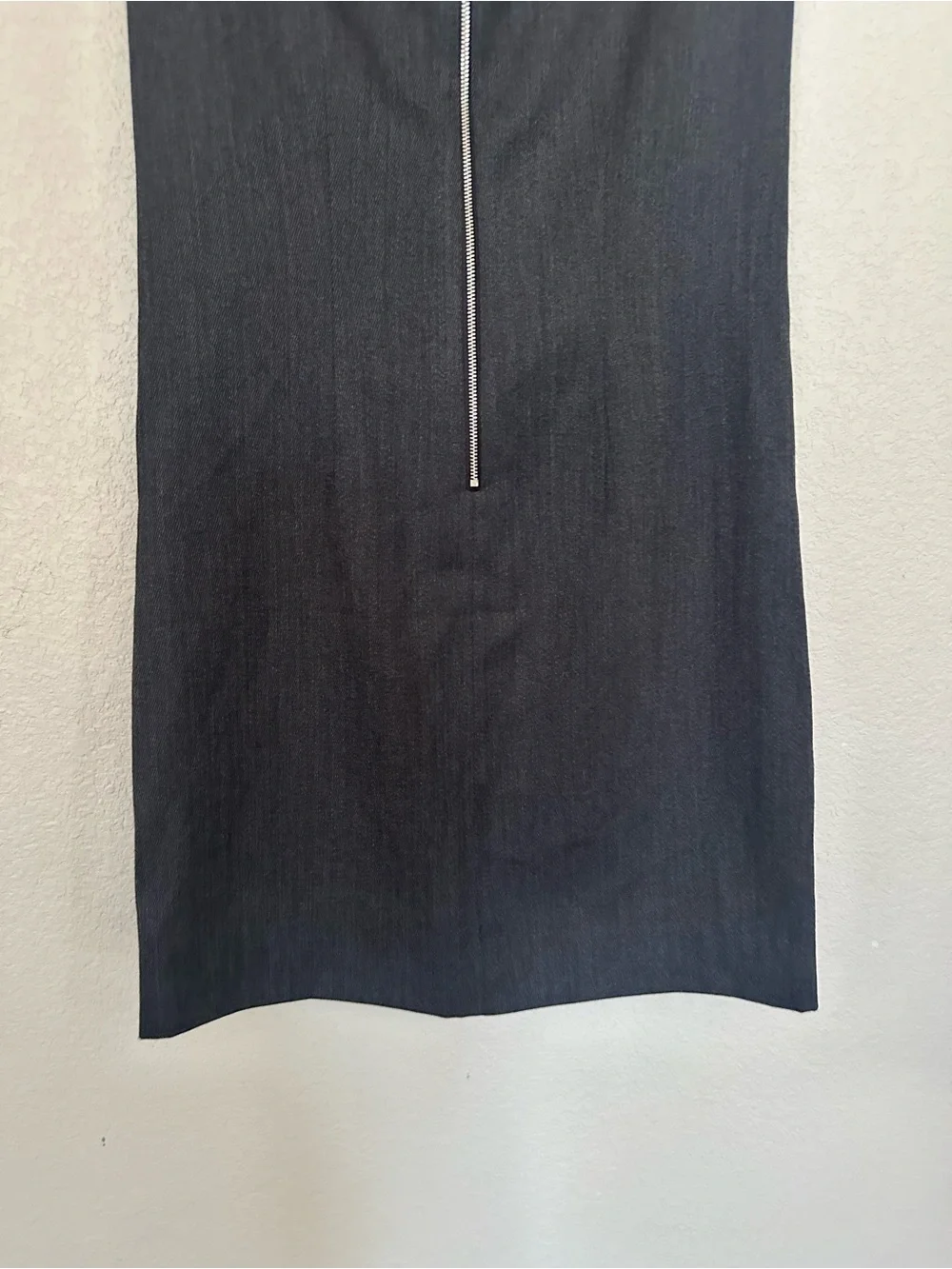 J.Crew Faux Leather Pocket Shift Dress Sleeveless Charcoal/Black Size 0 EUC